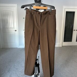 Haggar petite Women's Brown Trousers